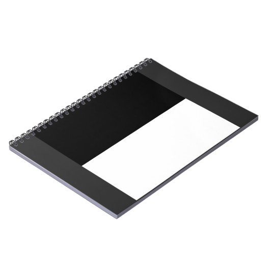 halb weiß halb schwarz, halb schwarz halb weiß notizblock (Linke Seite)