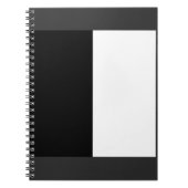 halb weiß halb schwarz, halb schwarz halb weiß notizblock (Vorderseite)