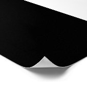 halb weiß halb schwarz, halb schwarz halb weiß poster (Ecke)