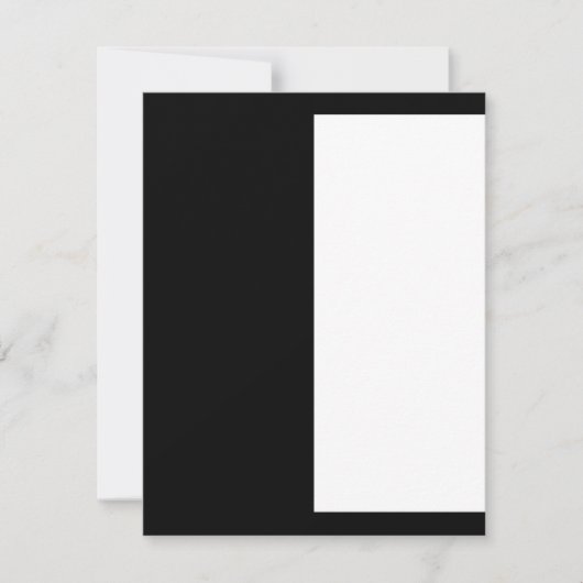 halb weiß halb schwarz, halb schwarz halb weiß save the date (Vorderseite)