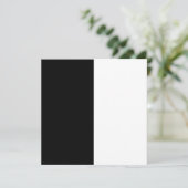 halb weiß halb schwarz, halb schwarz halb weiß save the date (Stehend Vorderseite)