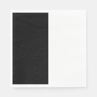halb weiß halb schwarz, halb schwarz halb weiß serviette