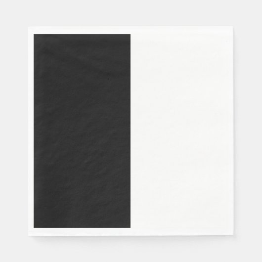 halb weiß halb schwarz, halb schwarz halb weiß serviette (Vorderseite)