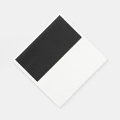 halb weiß halb schwarz, halb schwarz halb weiß serviette (Ecke)
