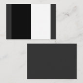halb weiß halb schwarz, halb schwarz halb weiß visitenkarte (Vorne/Hinten)