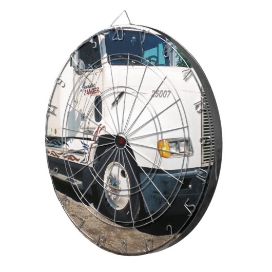 halb zurückgezogen dartscheibe (Vorderseite rechts)