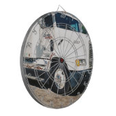 halb zurückgezogen dartscheibe (Vorderseite Links)