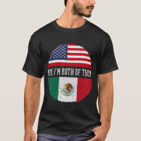 Halbamerikanische Halbe mexikanische Flagge Mexiko