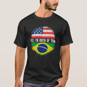Halbamerikanische Halbfinale Brasilianische Flagge T-Shirt