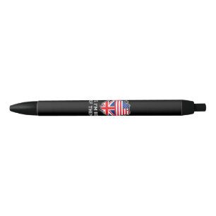 Halbamerikanische Half Britische USA Flaggen Mens Kugelschreiber
