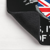 Halbamerikanische Half Britische USA Flaggen Mens Mousepad (Ecke)