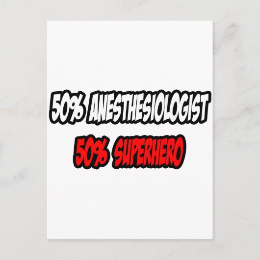 Halbanästhesist................................... Postkarte (Vorderseite)