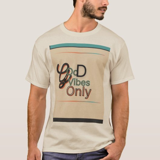 Halbarm-T-Shirt mit einem Design T-Shirt (Vorderseite)