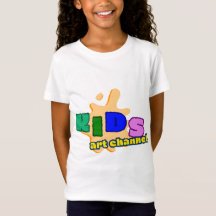 Halbärmel-T-Shirt mit Kindermotiv