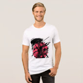 Halbärmel-T-Shirt Tri-Blend Shirt (Vorderseite voll)