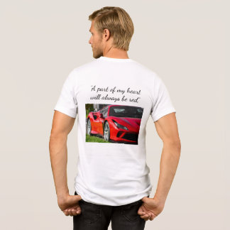 Halbärmeliges maßgeschneidertes Ferrari T-Shirt Tri-Blend Shirt