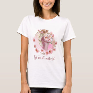Halbärmeliges T-Shirt mit schönem aufgedrucktem Pu