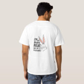 Halbärmeliges weißes T-Shirt (Schwarz voll)