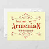 Halbarmenisch Postkarte (Vorne/Hinten)