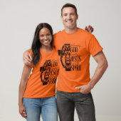 Halbarmige orange T-Shirt (Unisex)