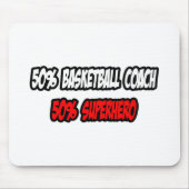 Halbbasketballtrainer...Halbflieger Mousepad (Vorne)