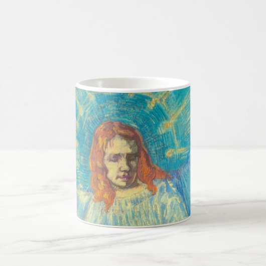 Halbbild eines Engels von Vincent van Gogh Kaffeetasse (Mittel)