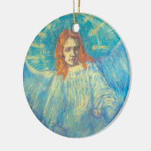 Halbbild eines Engels von Vincent van Gogh Keramikornament (Links)