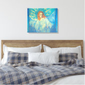 Halbbild eines Engels von Vincent van Gogh Leinwanddruck (Insitu (Schlafzimmer))