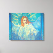 Halbbild eines Engels von Vincent van Gogh Leinwanddruck (Vorderseite)