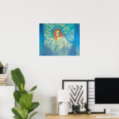 Halbbild eines Engels von Vincent van Gogh Poster (Heimbüro)