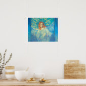 Halbbild eines Engels von Vincent van Gogh Poster (Küche)