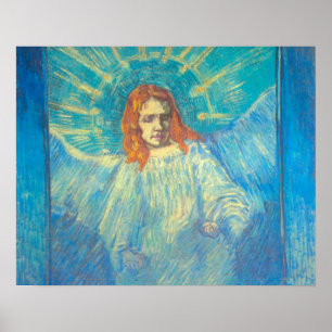 Halbbild eines Engels von Vincent van Gogh Poster