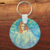 Halbbild eines Engels von Vincent van Gogh Schlüsselanhänger (Vorderseite)