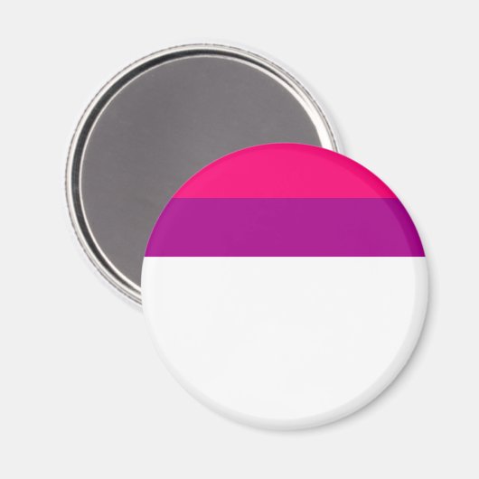 Halbbisexuelle Flagge Magnet (Vorderseite/Rückseite)