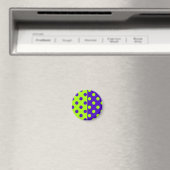 Halbblauer Green Polka Dots Design Magnet (In Situ (Geschirrspüler))