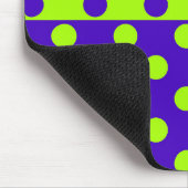 Halbblauer Green Polka Dots Design Mousepad (Ecke)