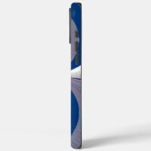 Halbblauer Kaleidoskop-Kunstdruck Case-Mate iPhone Hülle (Rückseite / Links)