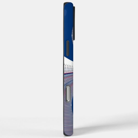 Halbblauer Kaleidoskop-Kunstdruck Case-Mate iPhone Hülle (Rückseite / Rechts)