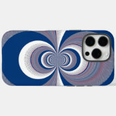 Halbblauer Kaleidoskop-Kunstdruck Case-Mate iPhone Hülle (Rückseite (Horizontal))
