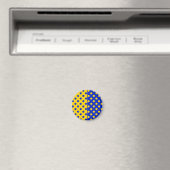 Halbblauer Polka Dots Design Magnet (In Situ (Geschirrspüler))