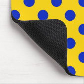 Halbblauer Polka Dots Design Mousepad (Ecke)