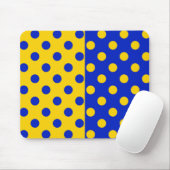 Halbblauer Polka Dots Design Mousepad (Mit Mouse)