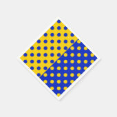 Halbblauer Polka Dots Design Serviette (Ecke)