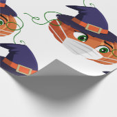 Halbblutkürbis niedlich geschenkpapier (Ecke)