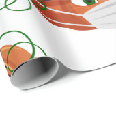 Halbblutkürbis niedlich geschenkpapier (Rolleneckpunkt)