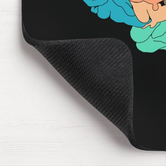 Halbbrain Science Mouse Pad Mousepad (Ecke)