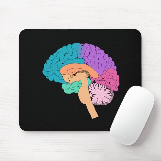 Halbbrain Science Mouse Pad Mousepad (Mit Mouse)