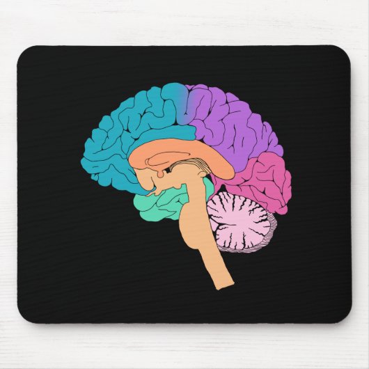 Halbbrain Science Mouse Pad Mousepad (Vorne)