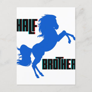 Halbbruder Pferdezucht Postkarte