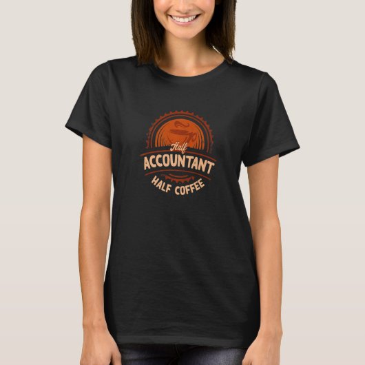 Halbbuchhalterischer CPA-Spaß T-Shirt (Vorderseite)